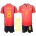 Billige Spanien Koke #8 Børnetøj Hjemmebanetrøje til baby VM 2022 Kortærmet (+ korte bukser)